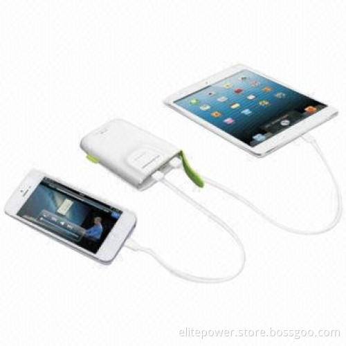 6800mAh Dual Output Battery Charger/Power Bank for iPad 3, iPhone, HTC, Samsung and Nokia